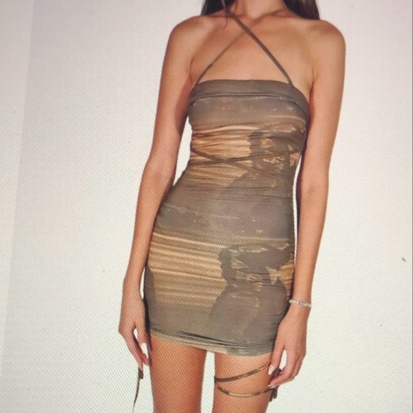 Creeps Strappy Mini Dress - Picture 2 of 3